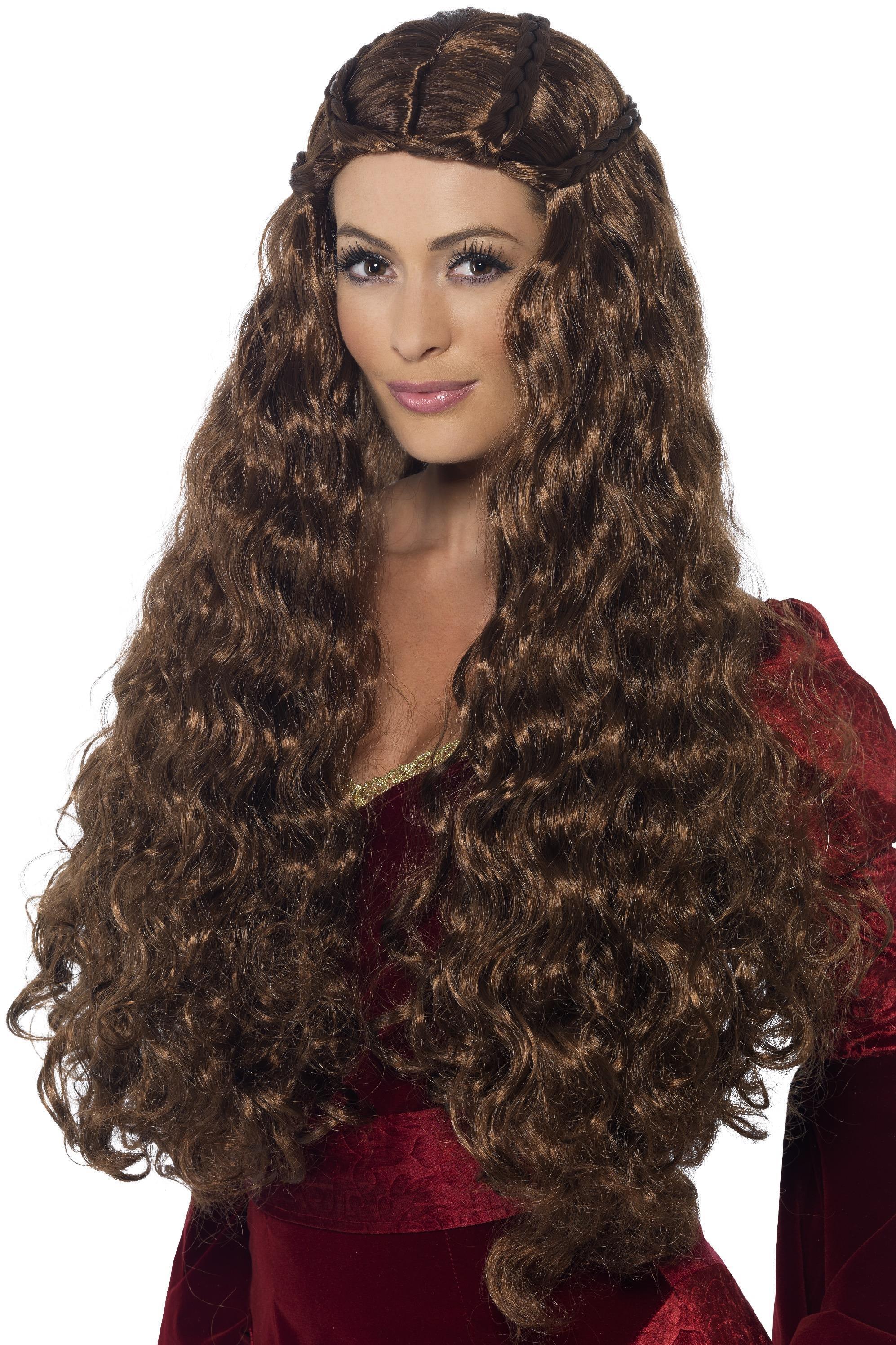 Medieval Princess Wig Brown