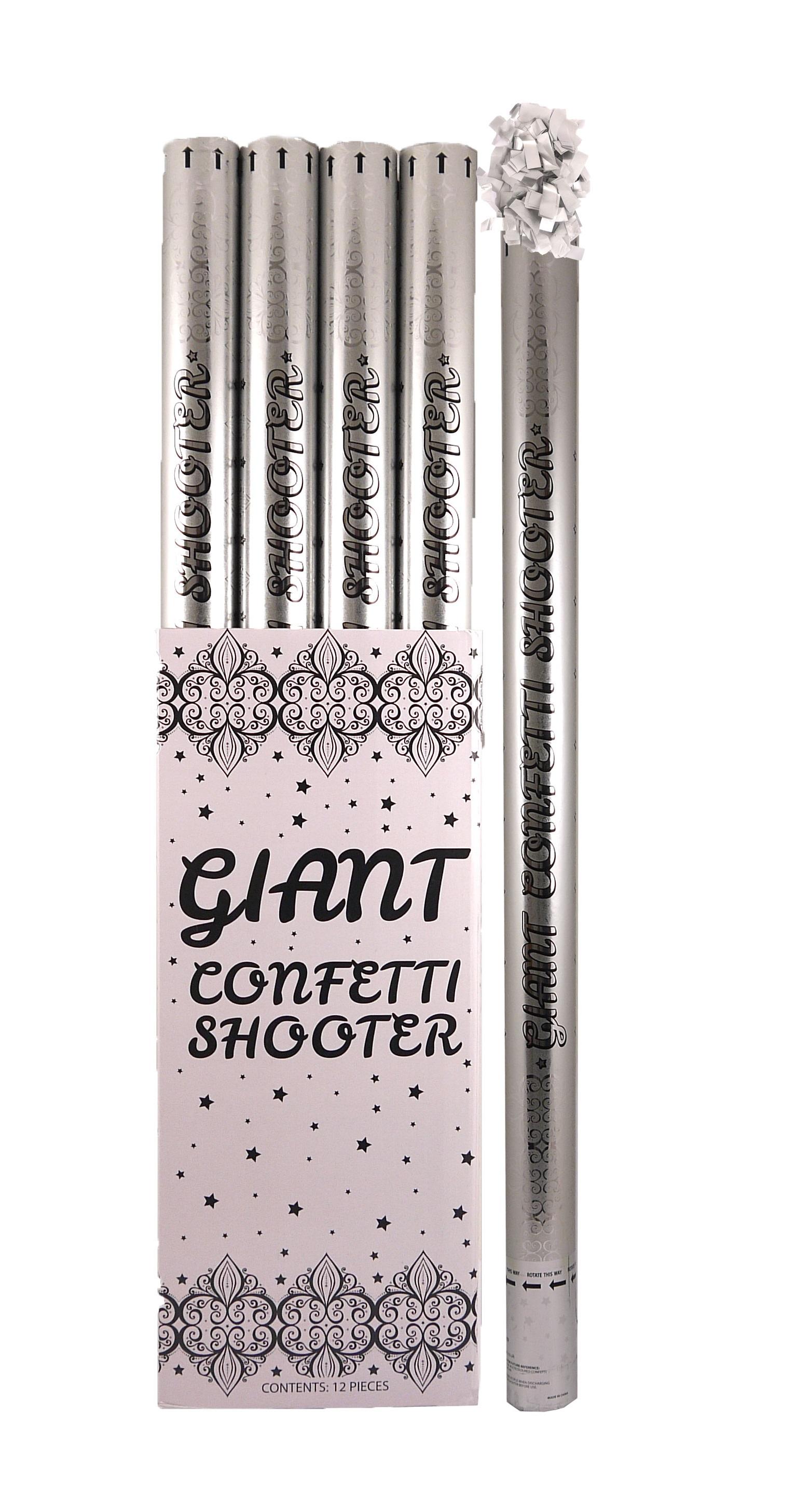 Confetti Cannon Shooter Silver Paper