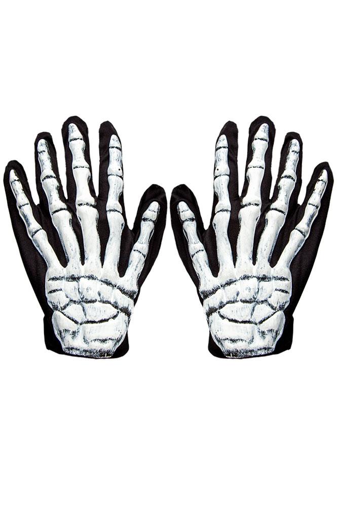 3D Skeleton Gloves Adult Size