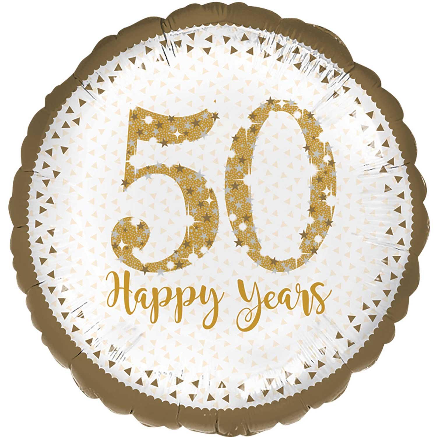 Foil Balloon 50 Happy Years Anniversary