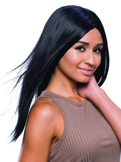 Luxury Long Centre Parting Wig Black
