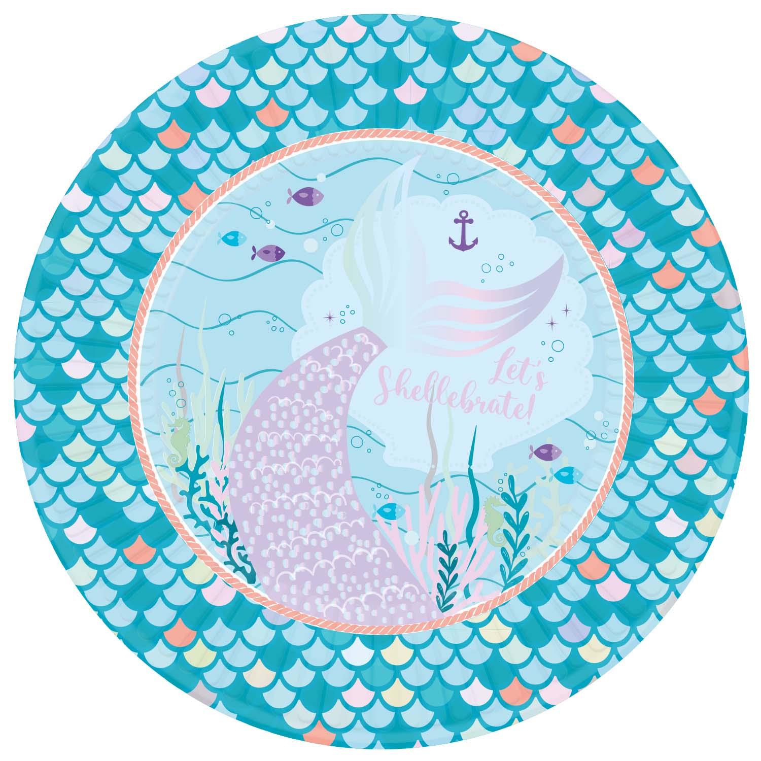 Mermaid Tales Paper Plates