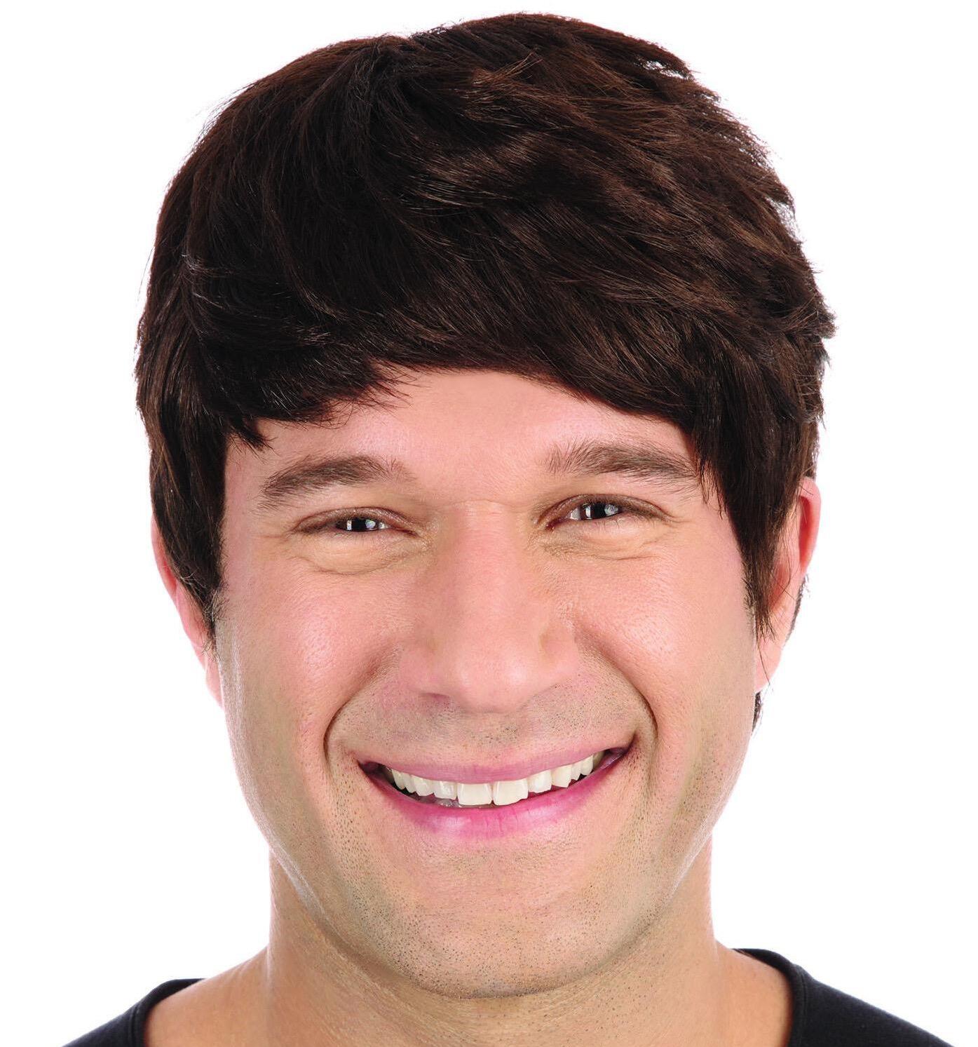 Male Wig Short Brown