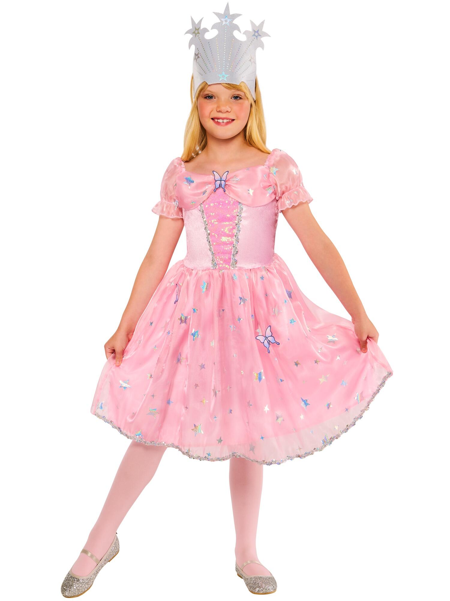 Kids Wizard of Oz Glinda Costume Girls Fancy Dress — free download