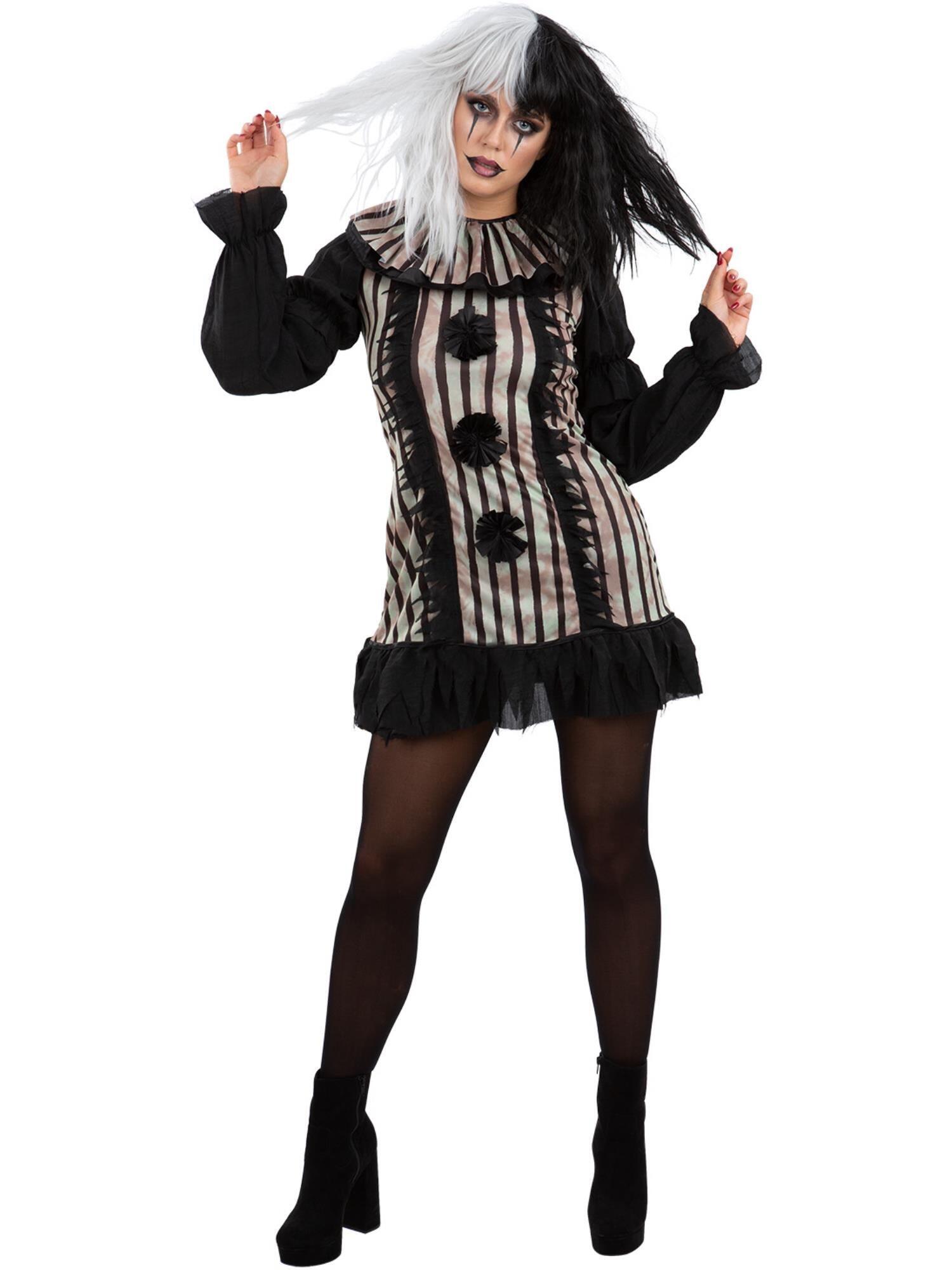 Dark Vintage Clown Dress Costume