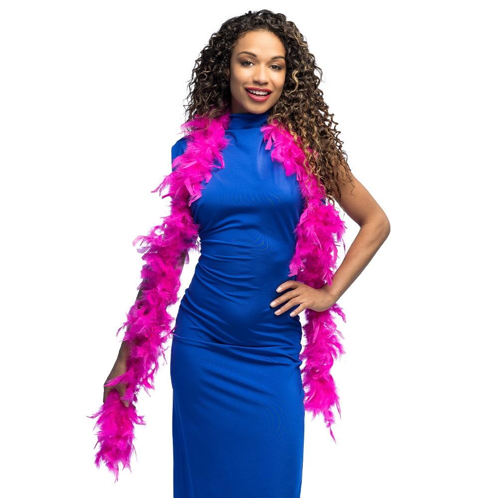 Boa à plumes Deluxe 180 cm blanc à prix minis sur