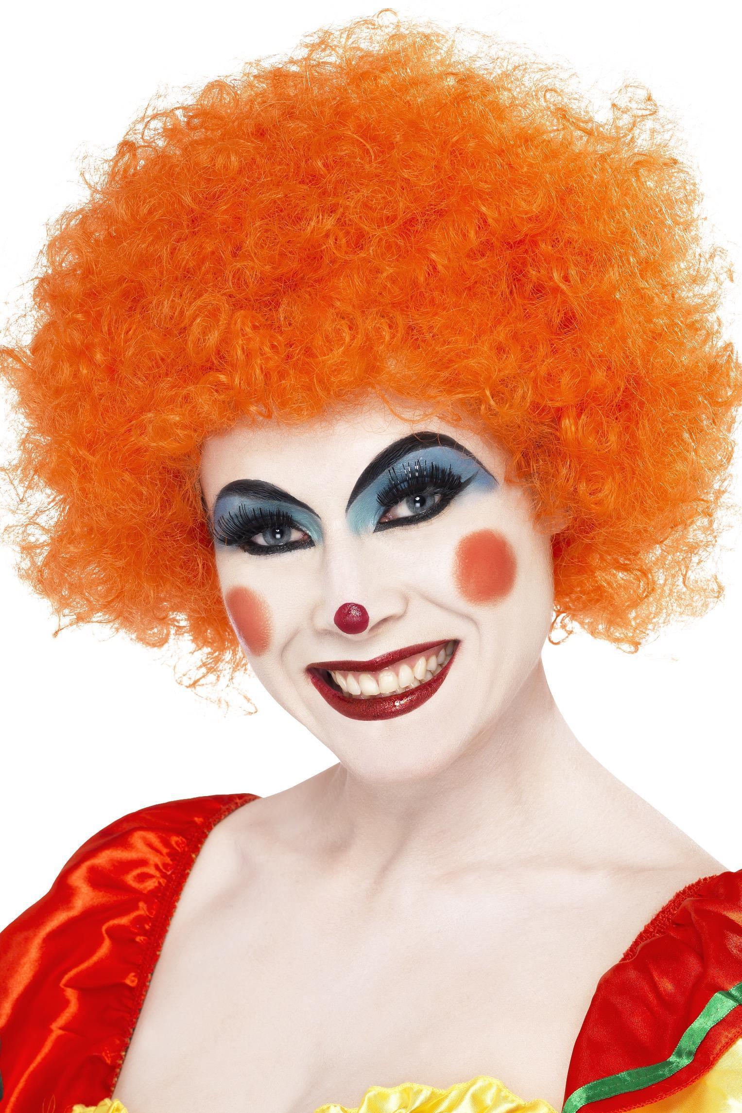 Crazy Clown Wig Orange