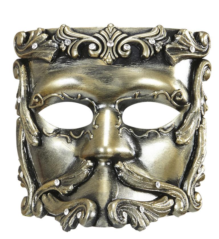 Маска 40. Маска бронзовая 'Барокко'. Casanova Mask.