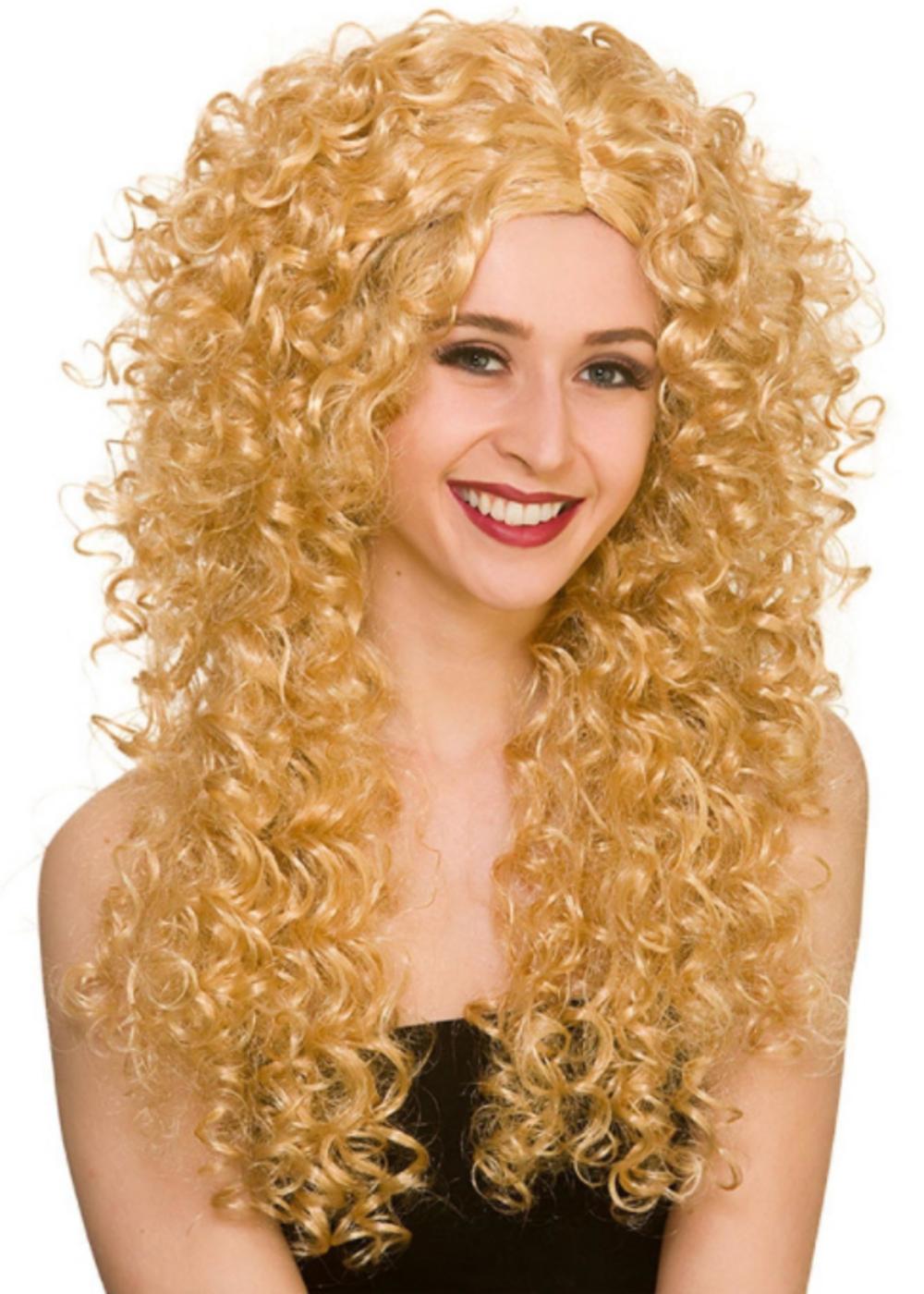 Long Curly Wig Blonde