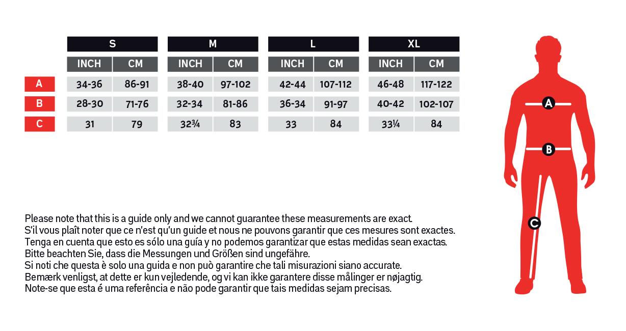 Costume size guides