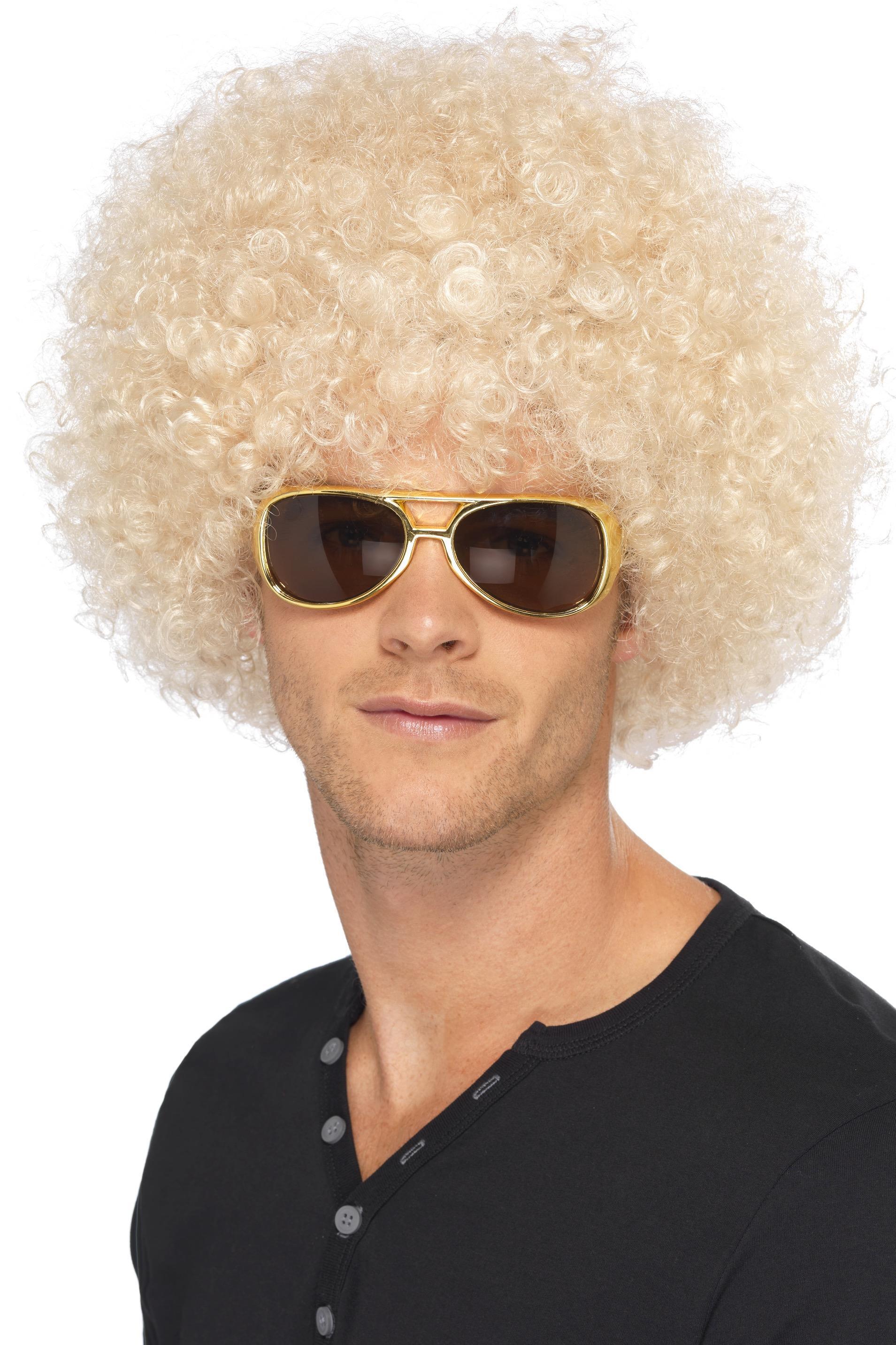 70s Funky Afro Wig Blonde