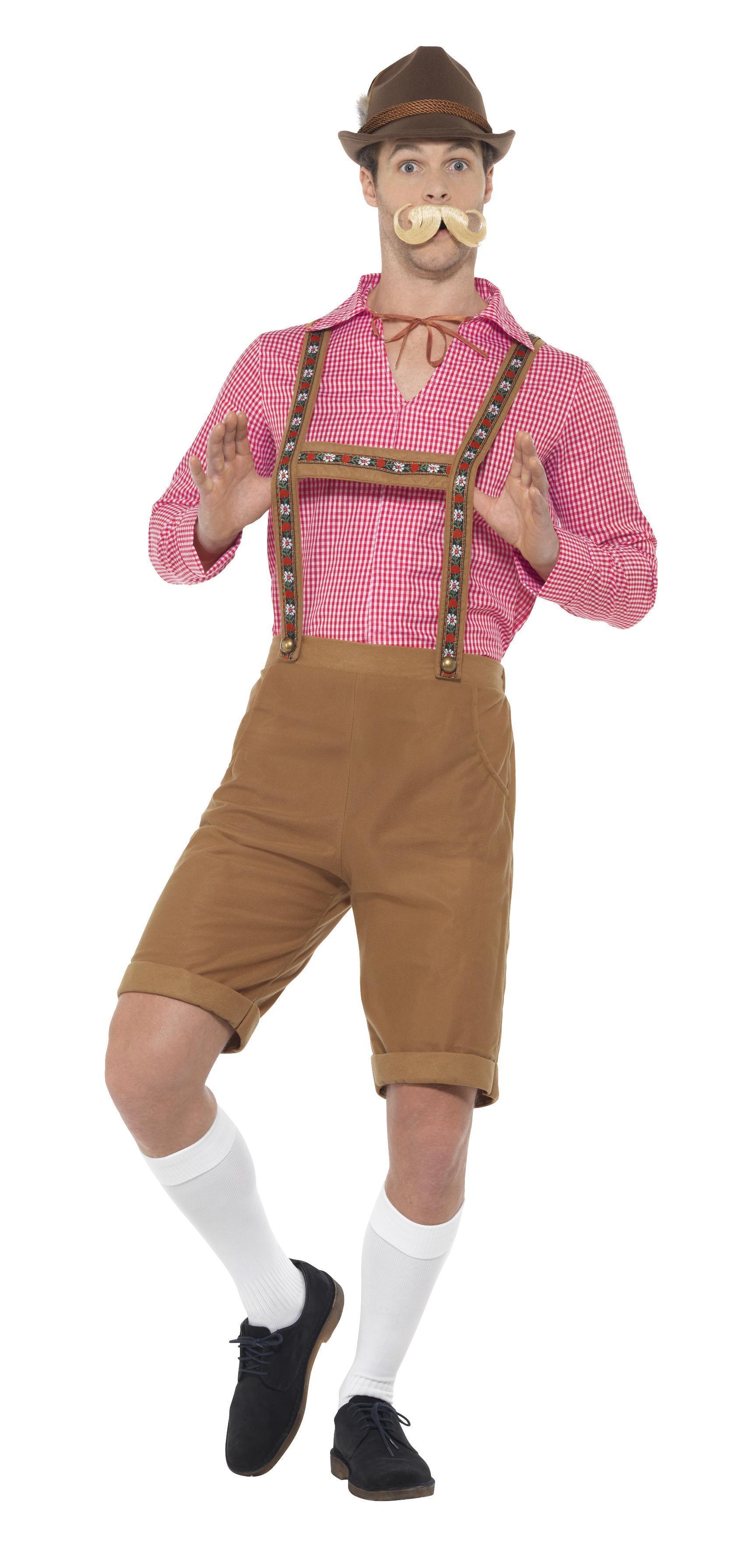 Mr Bavarian Costume Red & Brown