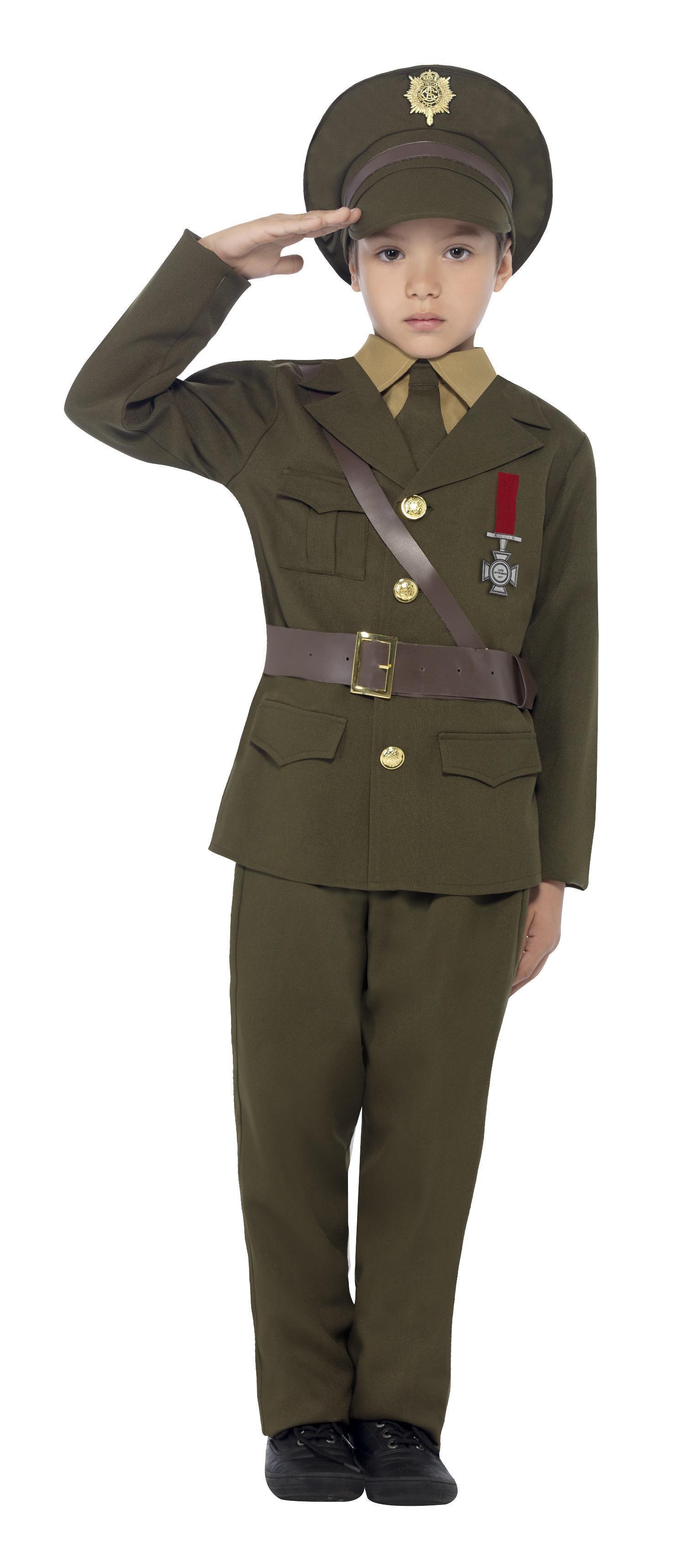 Kids WW2 Army Officer Costume