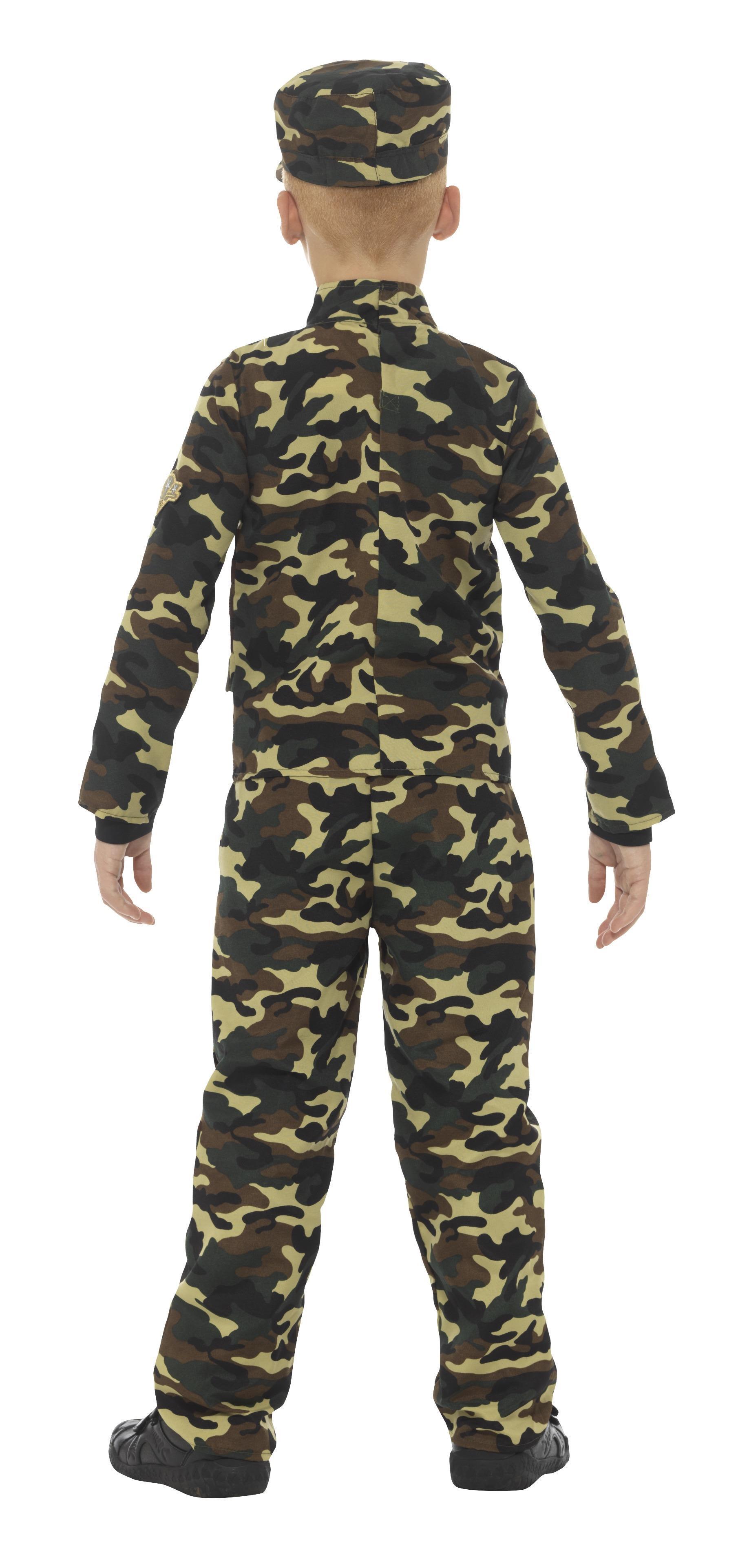 Kids Camouflage Military Boy Costume