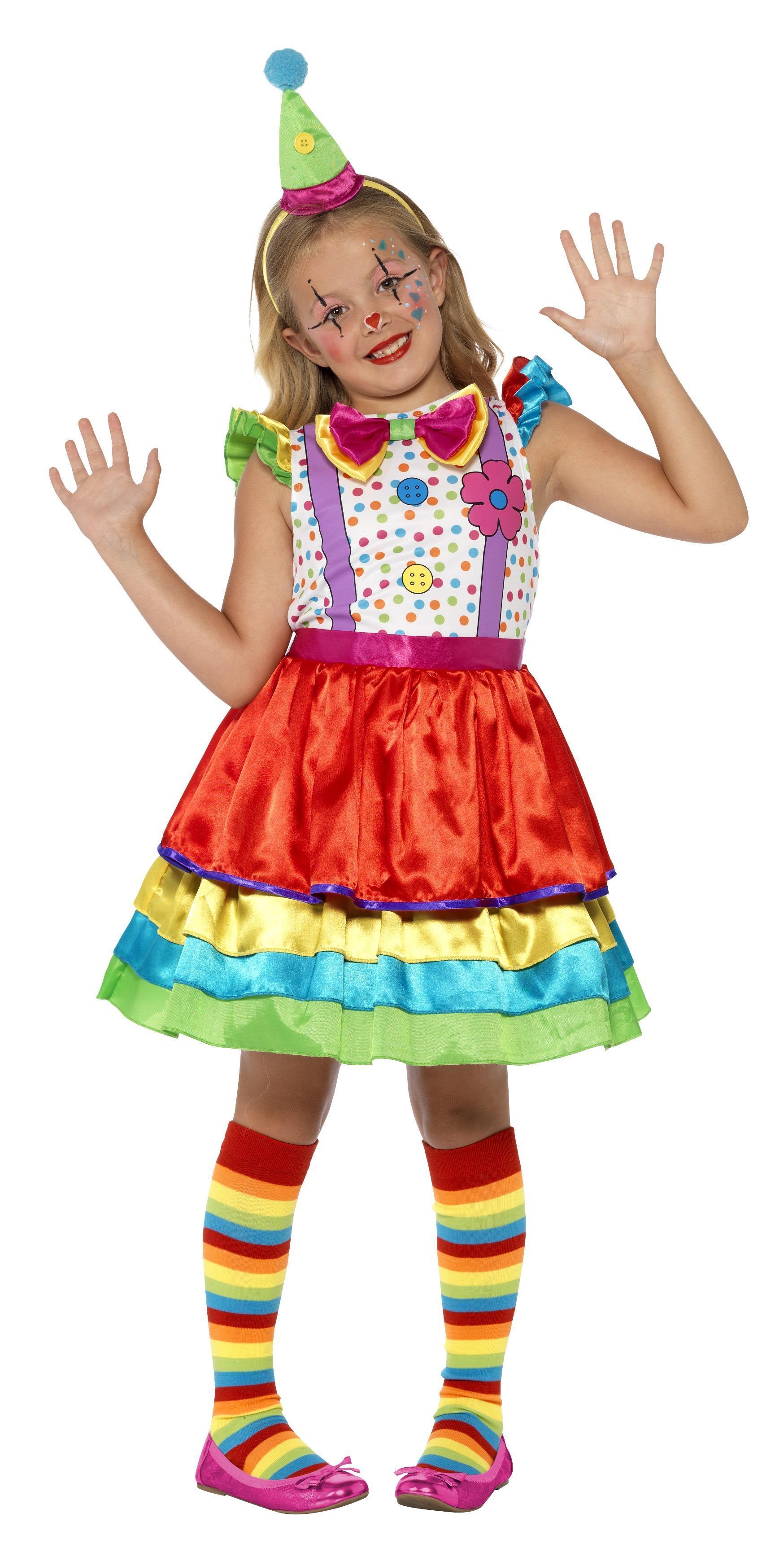 Kids Clown Girl Costume Deluxe