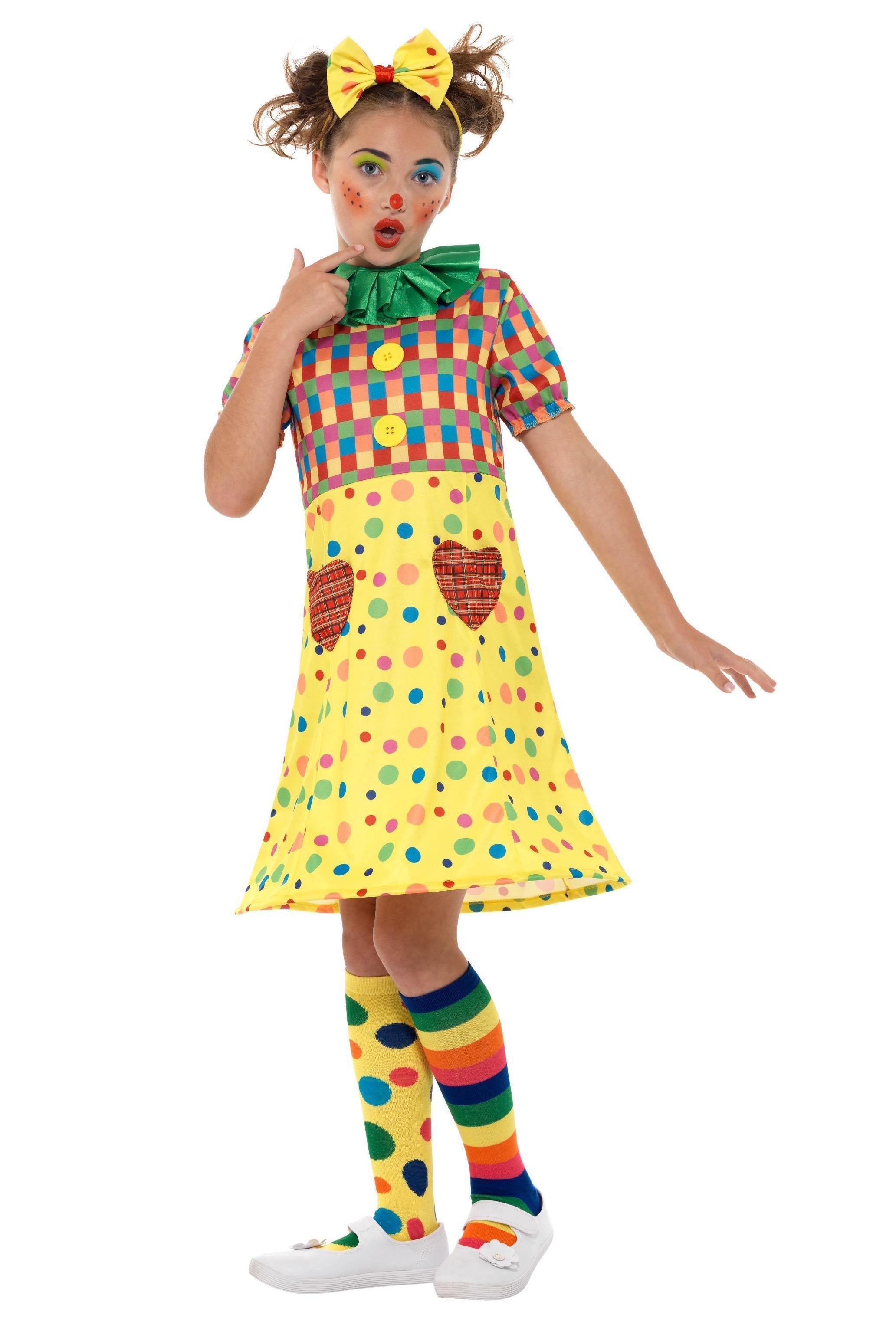Kids Clown Girl Costume