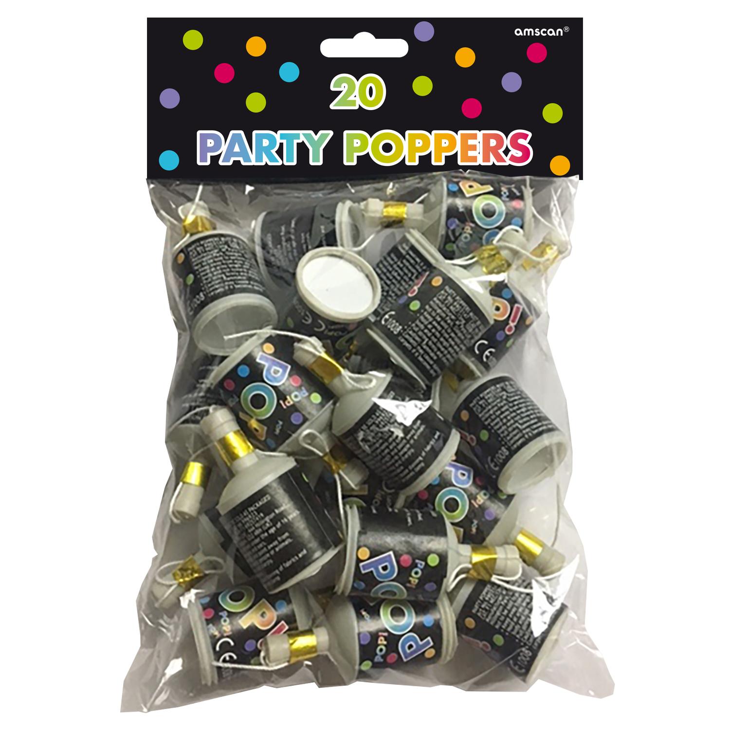 Party Poppers Standard Multi-colour