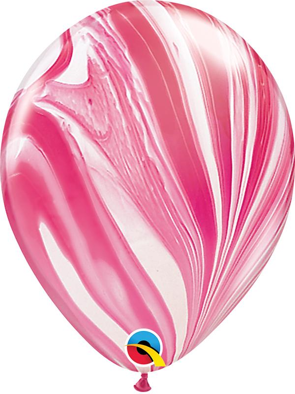 SuperAgate Latex Balloons Pink & White