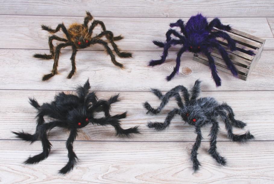 Hairy Posable Spider 76cm