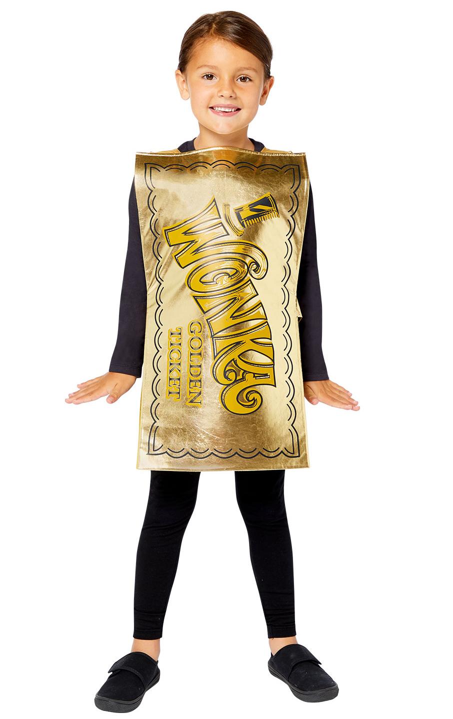 Kids Wonka Golden Ticket Costume