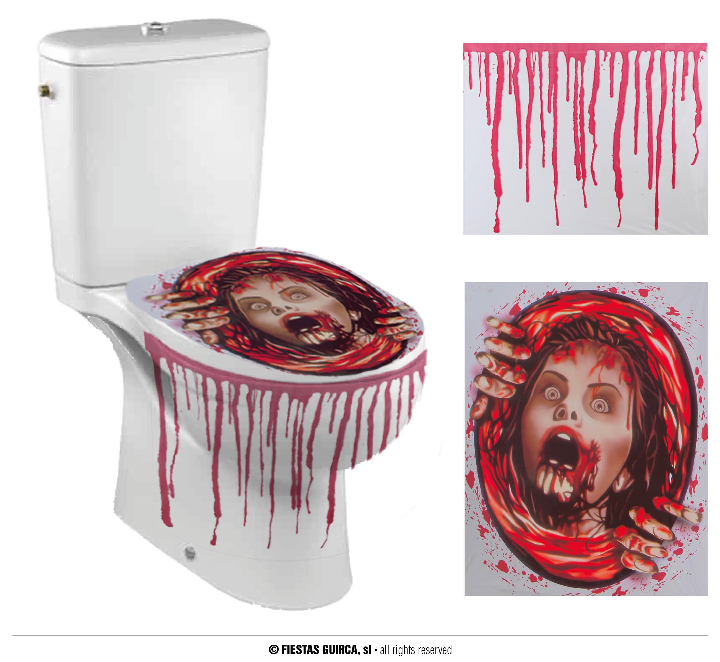 Halloween Toilet Decoration