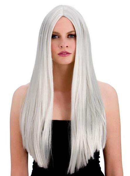 Classic Long Centre Parting Wig Silver