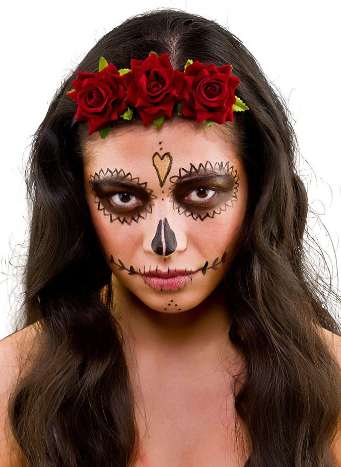 Day of the Dead Headband Red
