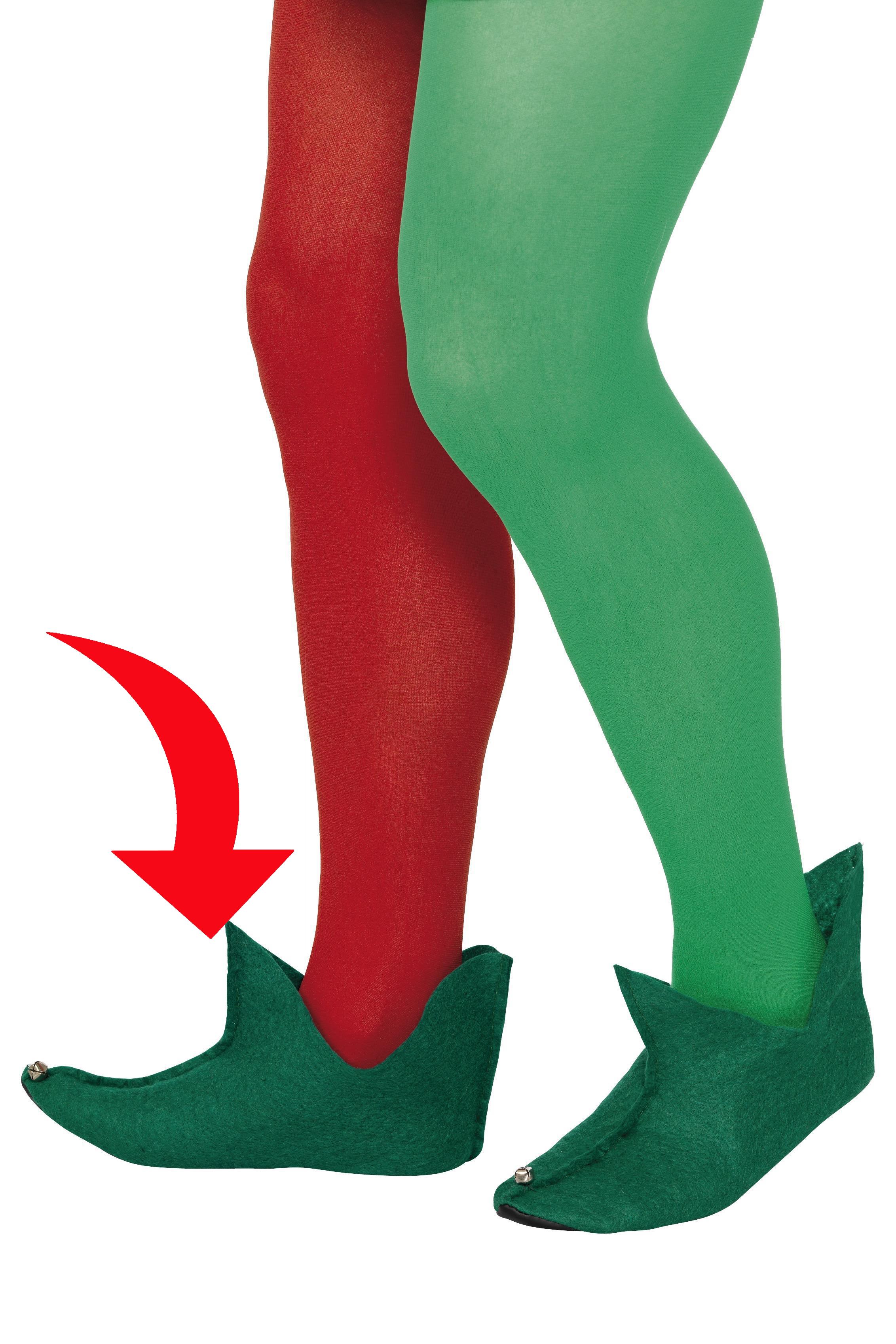 Elf Shoes Green Felt