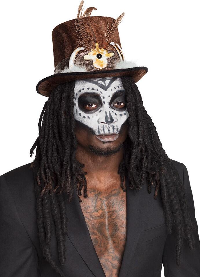 Voodoo Rope Hat Buluku Voodoo Hat with Hair