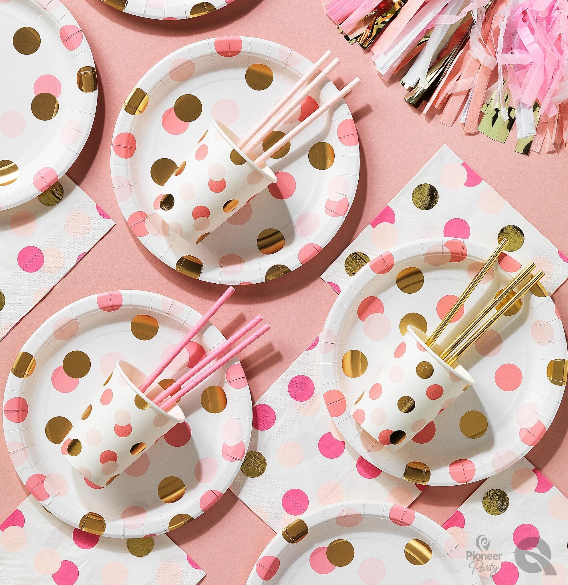 Pink, Gold & White Style Party
