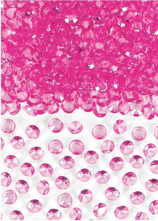 Confetti Gems Bright Pink