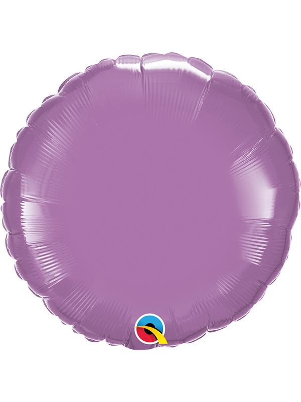Foil Balloon Round Spring Lilac