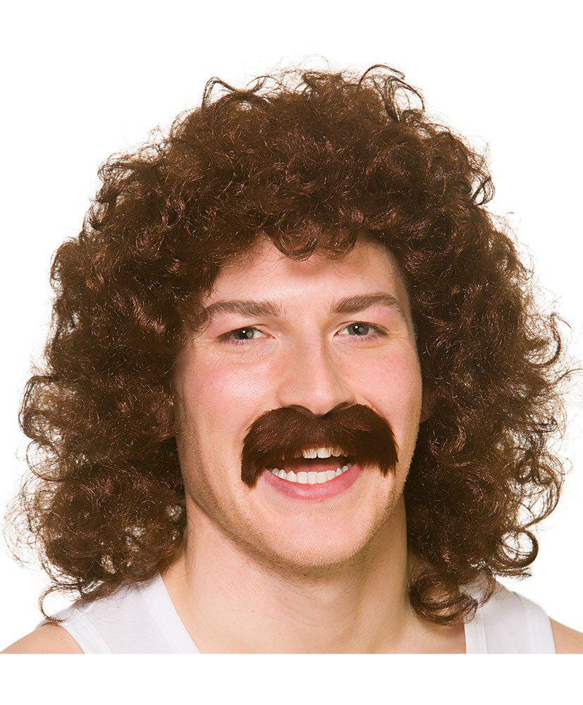 Brown outlet perm wig