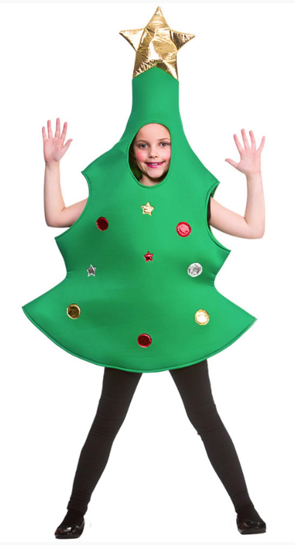 Kids Christmas Tree Costume Green