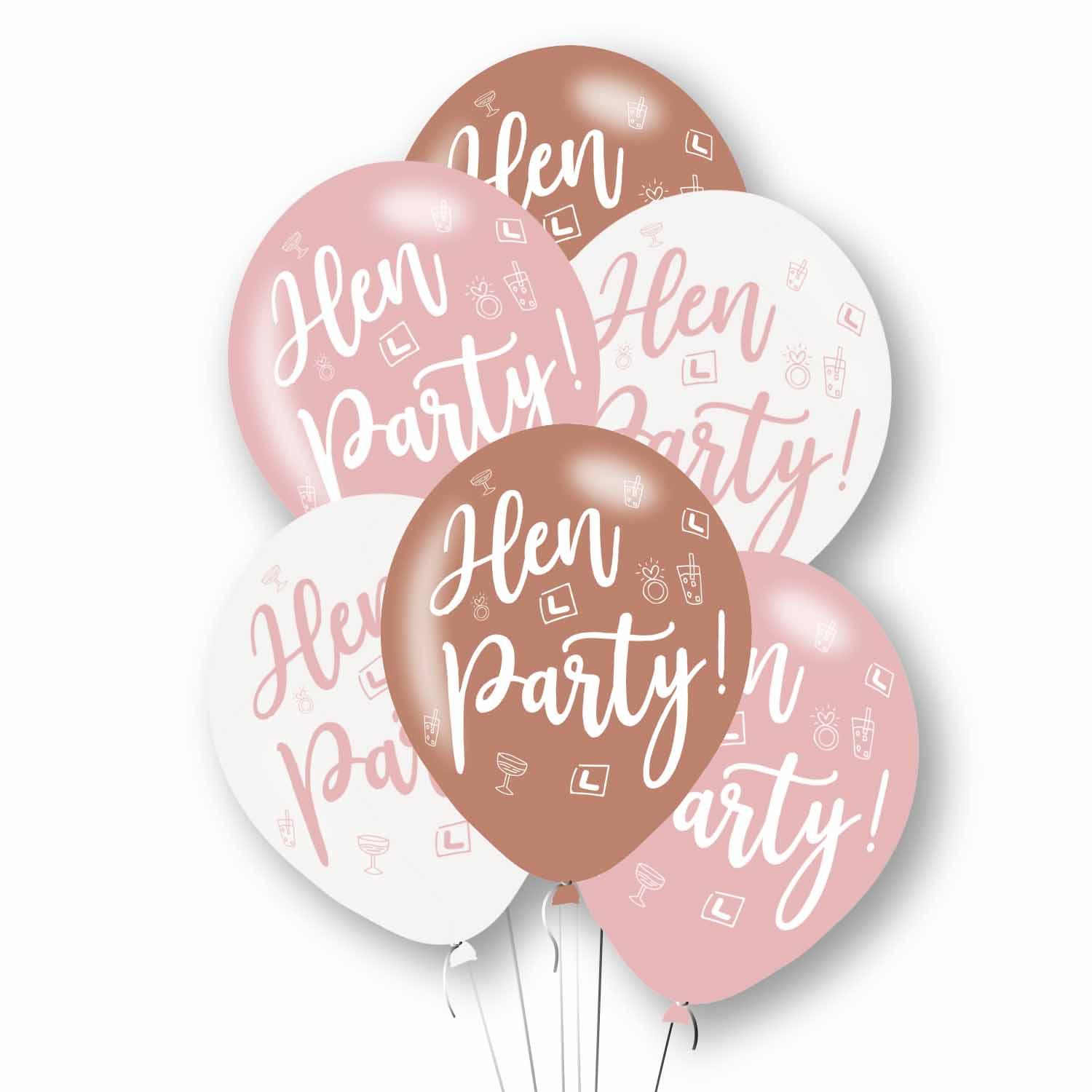 Hen Party Latex Balloons