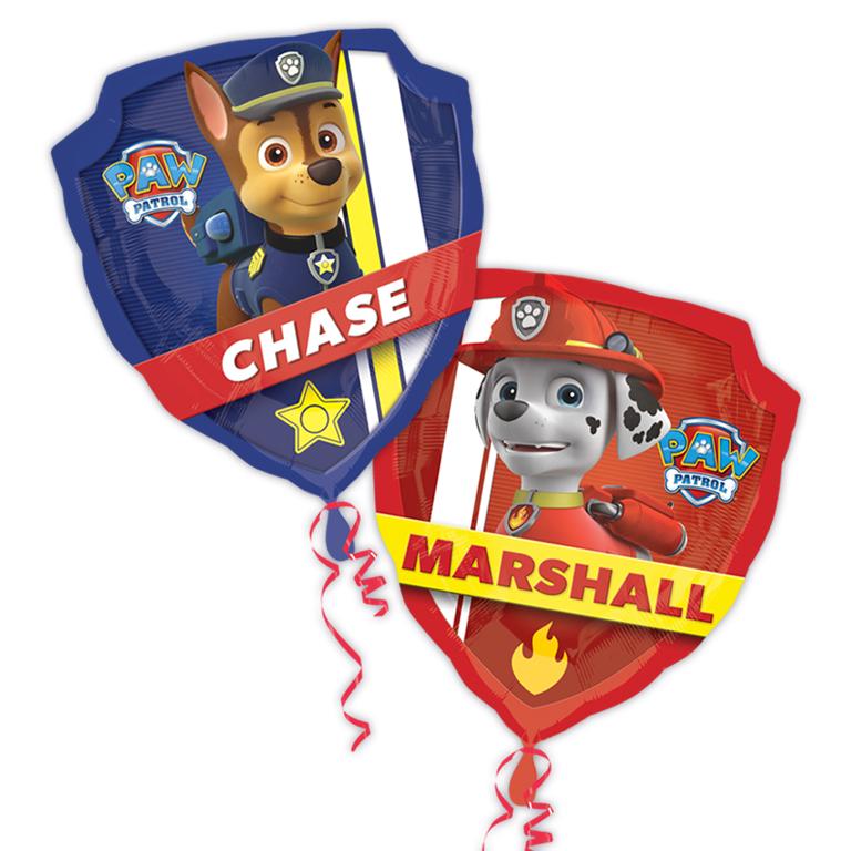 Details about  / Paw Patrol CHASE MARSHALL RUBBLE Kids Party foil Birthday Balloon