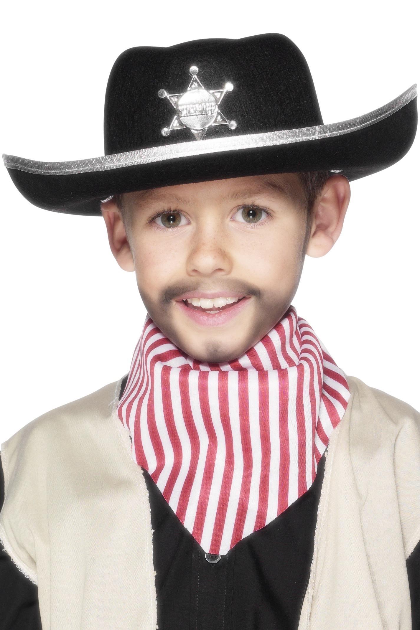 Kids Sheriff Cowboy Hat Black