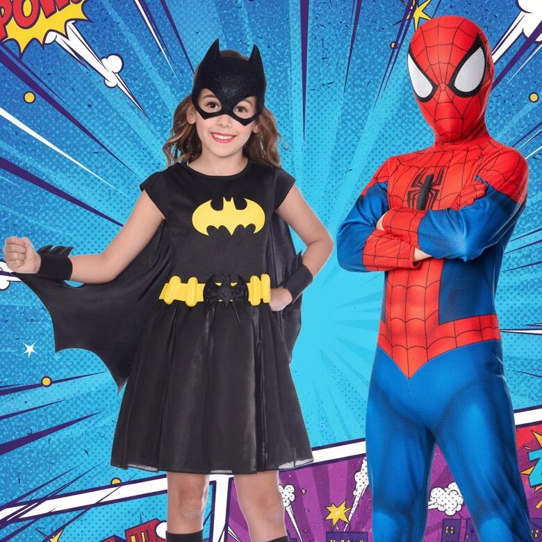 Kids Superhero Costumes Children’s Fancy Dress Outfits Harlequin — free download