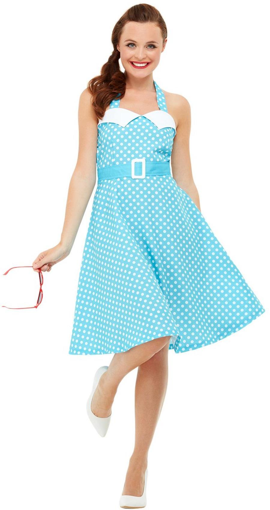 50s Pin Up Costume Blue 