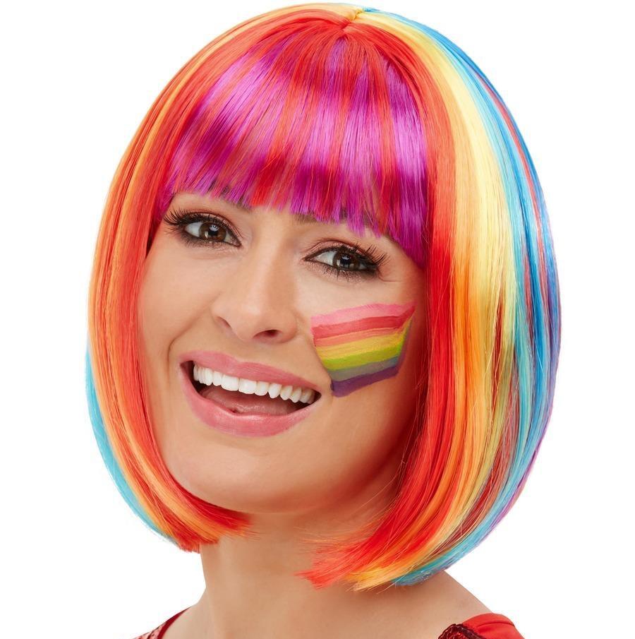 Rainbow Bob Wig