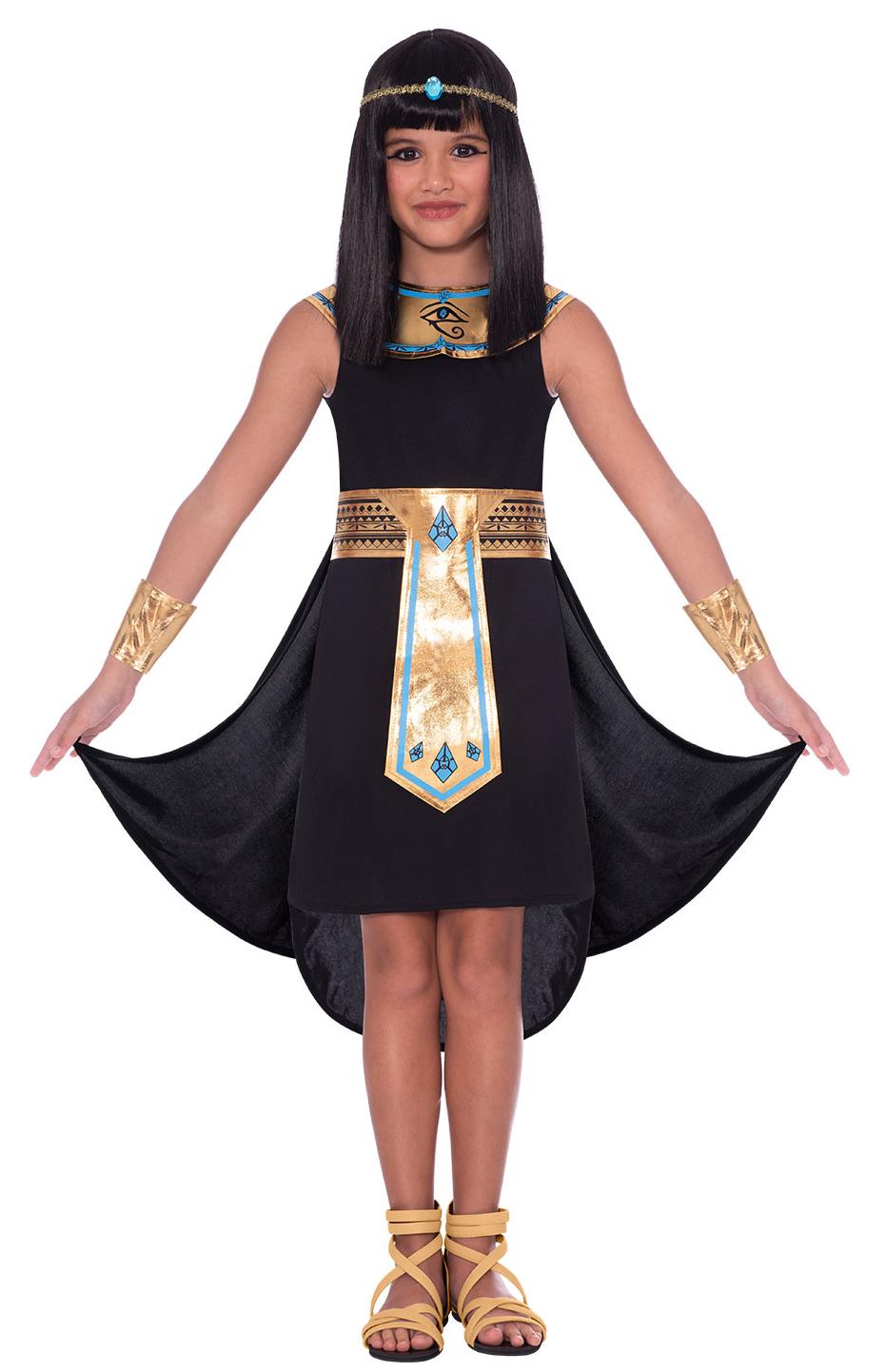 Kids Egyptian Girl Costume Black