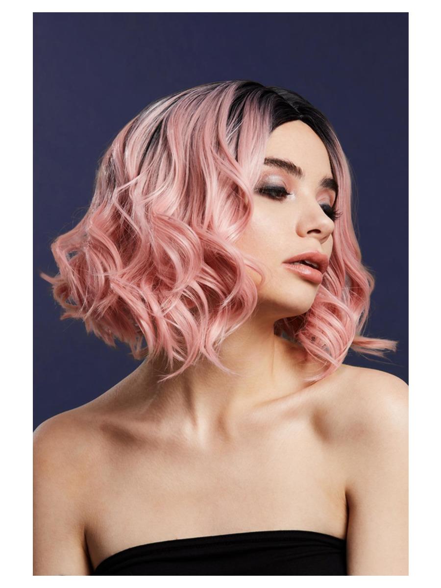 Fever Kourtney Wig Baby Pink Curls Two Toned Blend