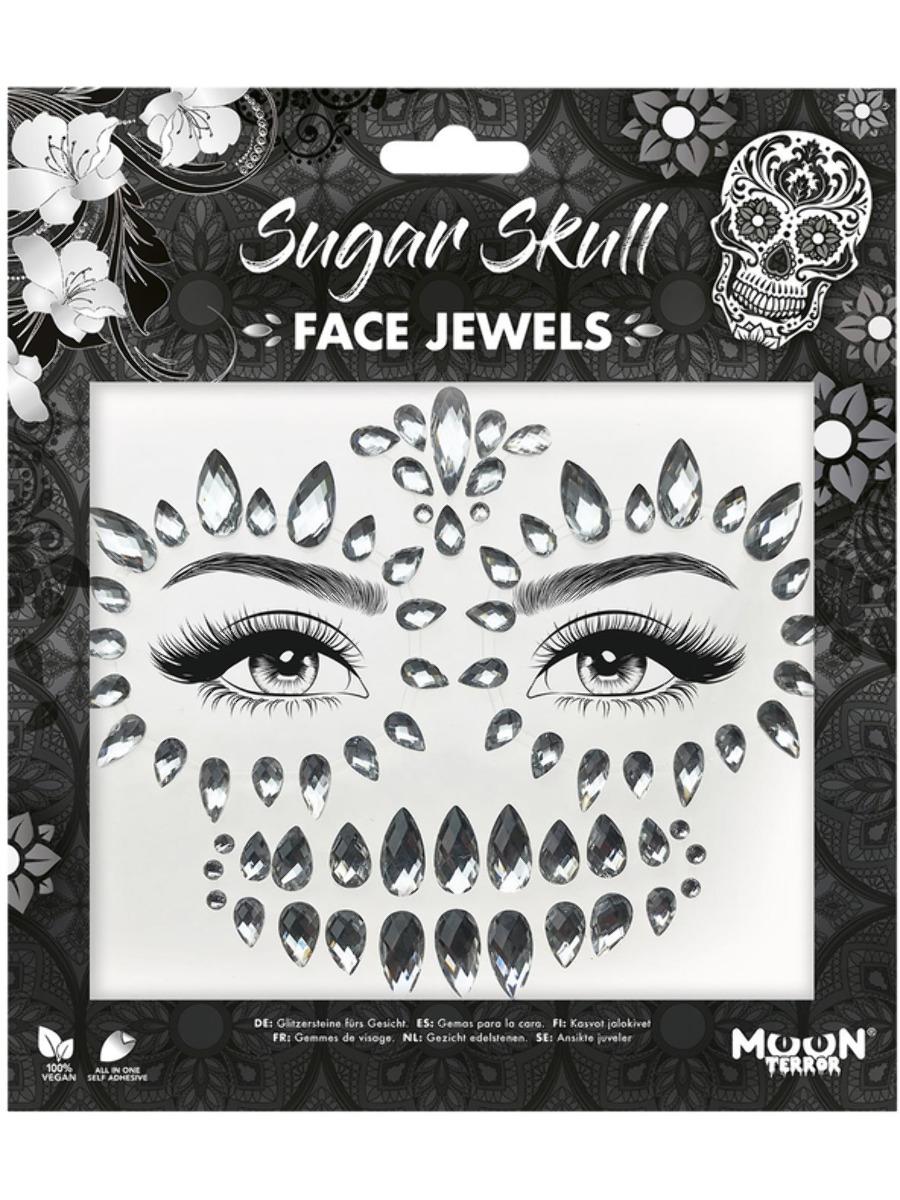 Glitter Face Jewels Sugar Skull