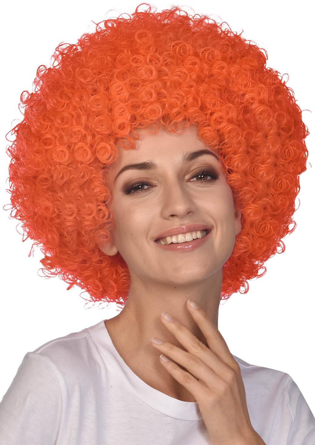 Curly Afro Wig Orange