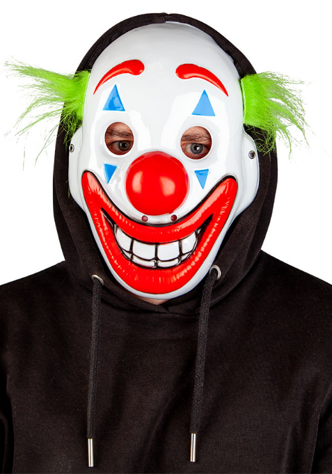 Happy Face Halloween Clown Mask