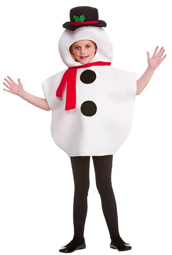 Kids Snowman Costume White