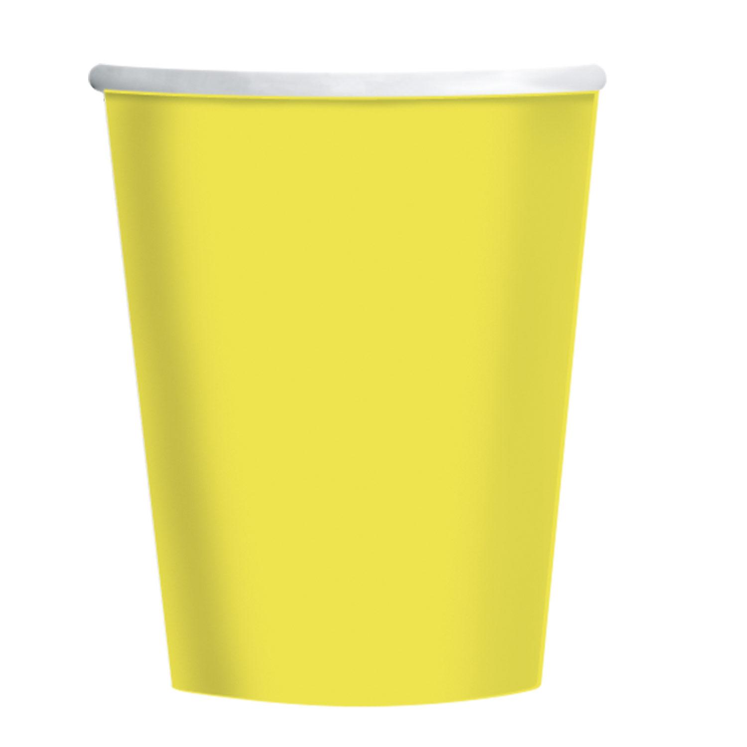 Eco Paper Cups 8ct Lime Cordial Green