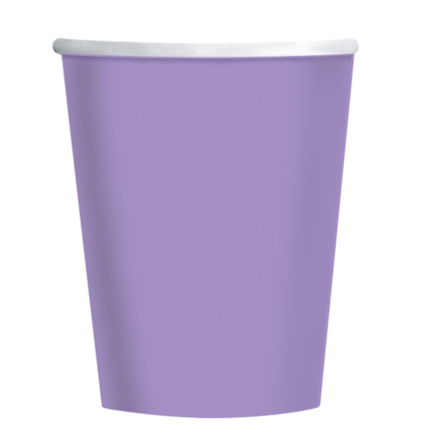 Eco Paper Cups 8ct Grape Purple