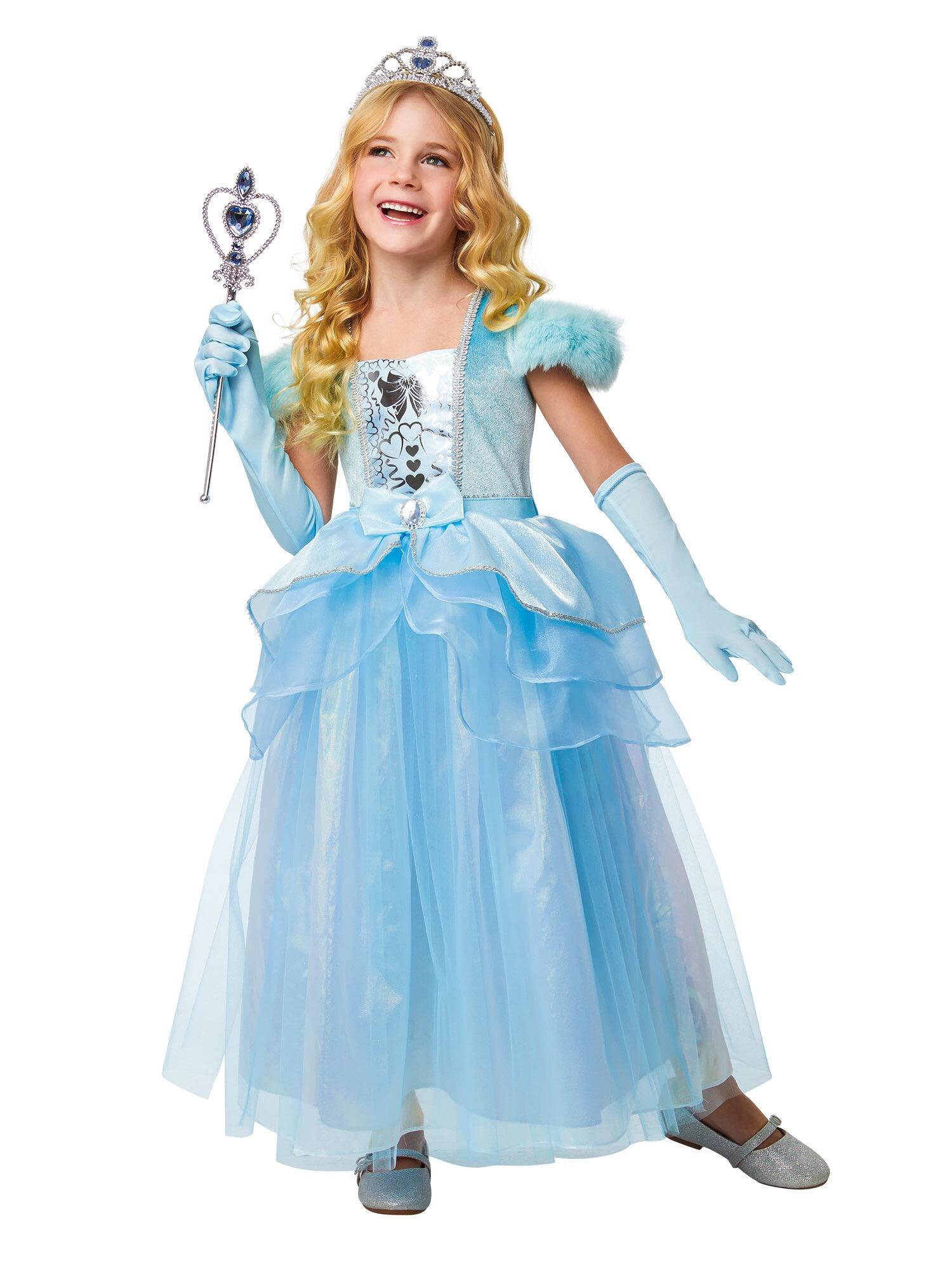 Kids Blue Princess Costume | Girls Fairy Tale Fancy Dress Kids Blue Princess Costume | Girls Fairy Tale Fancy Dress