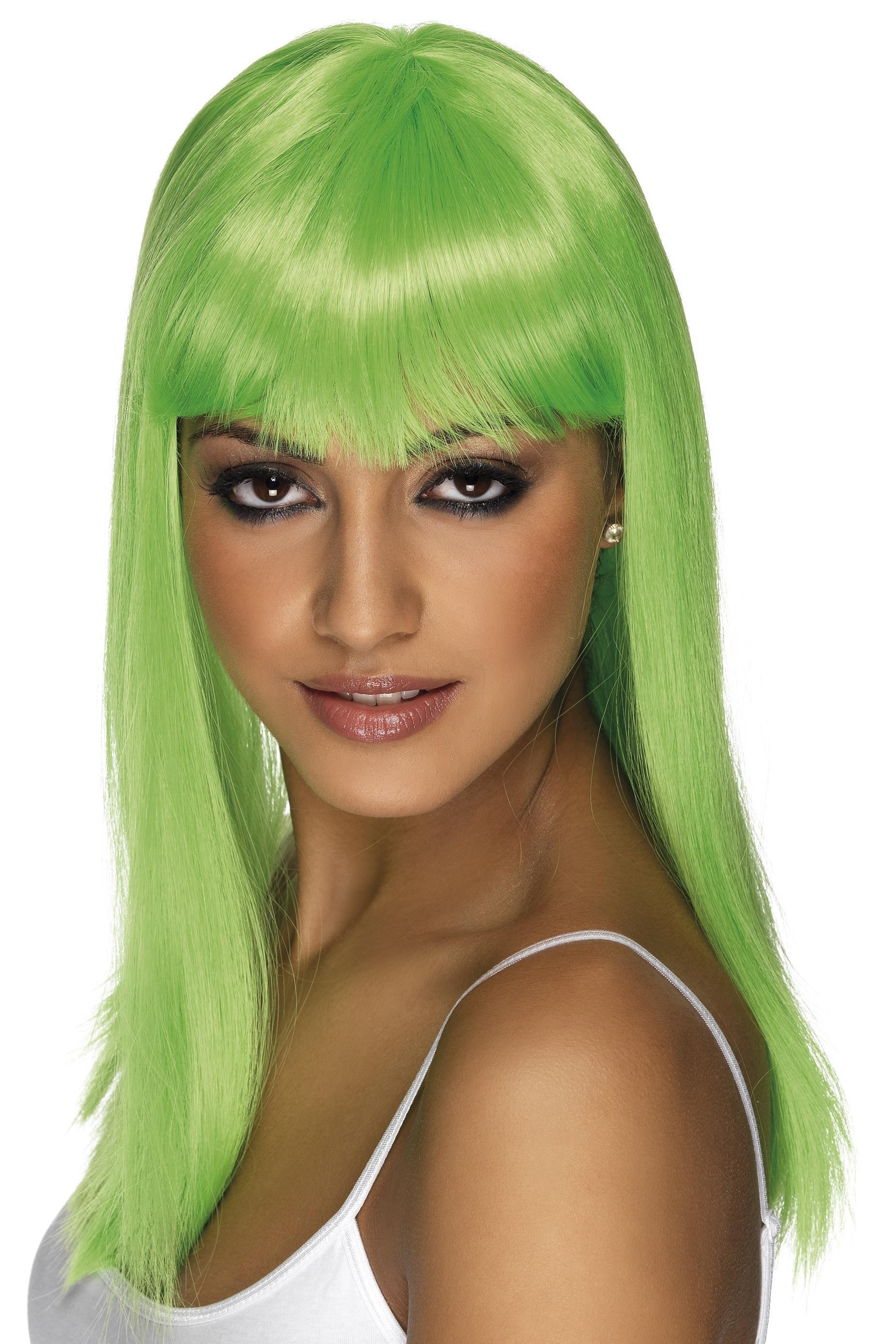 Glamourama Wig Neon Green